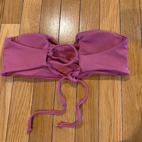 Shein Bandeau Ribbed Bikini Size Medium - Picture 5 of 6